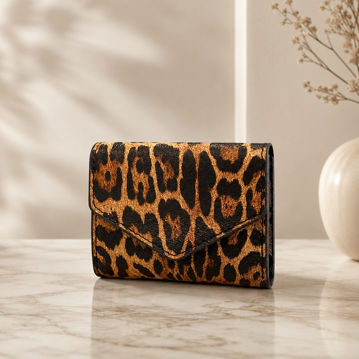 LUSHÉ Leopard Bifold Wallet