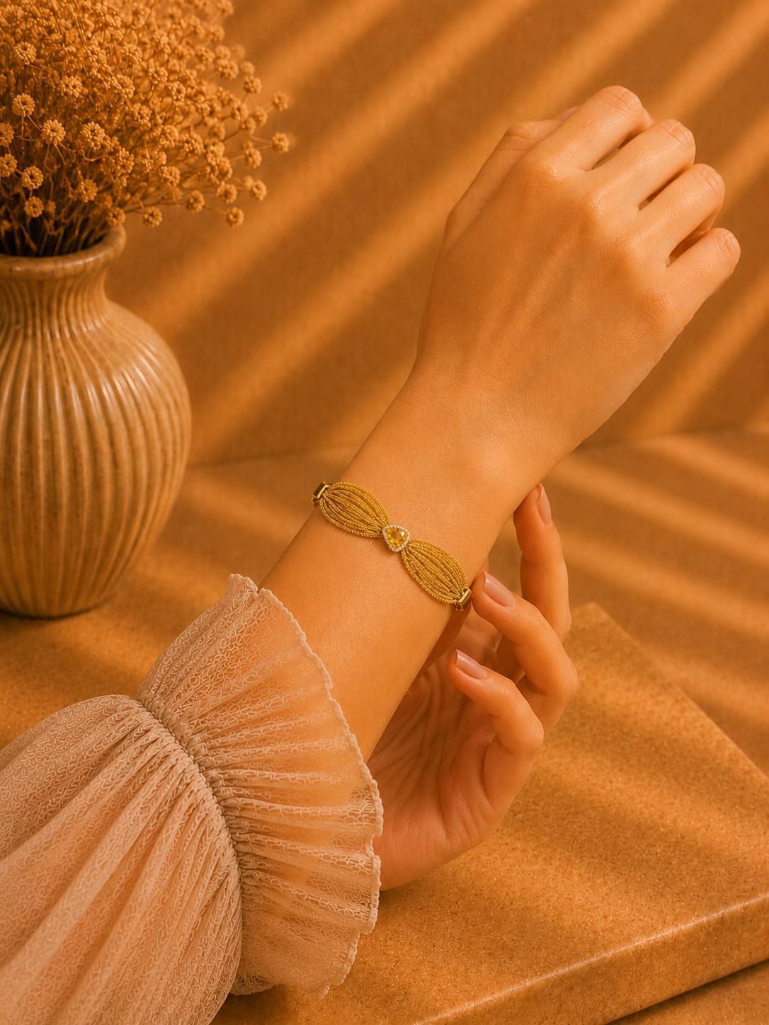 Amber Drop Bracelet — Gold by LUSHÉ