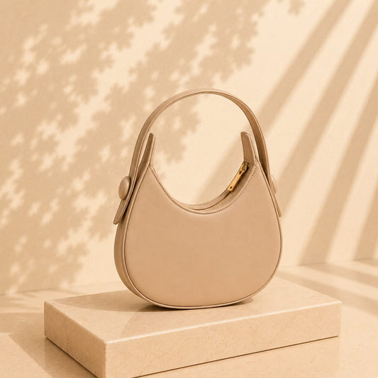 Crescent Bag — Taupe by LUSHÉ