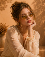Daylight Oval Sunglasses — Amber