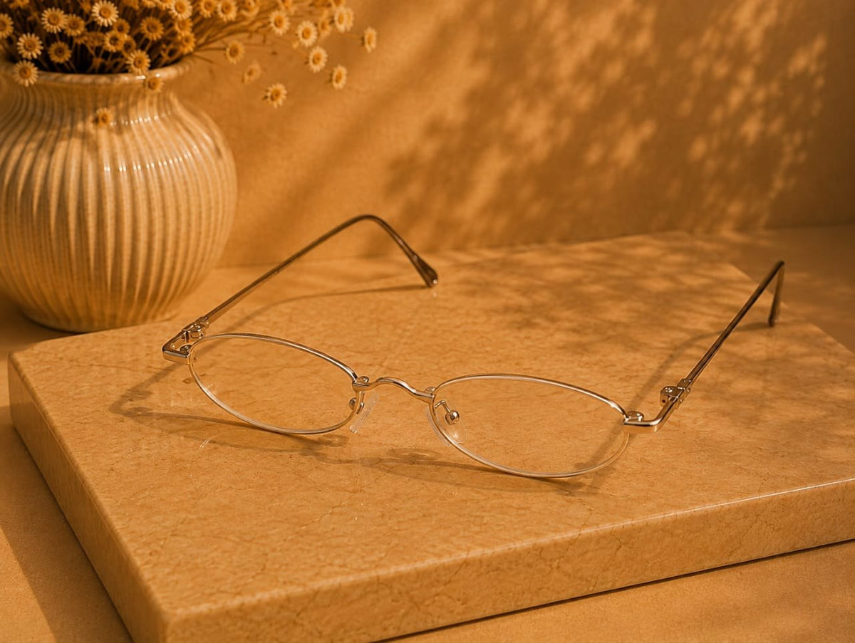 Daylight Oval Sunglasses — Gold by LUSHÉ