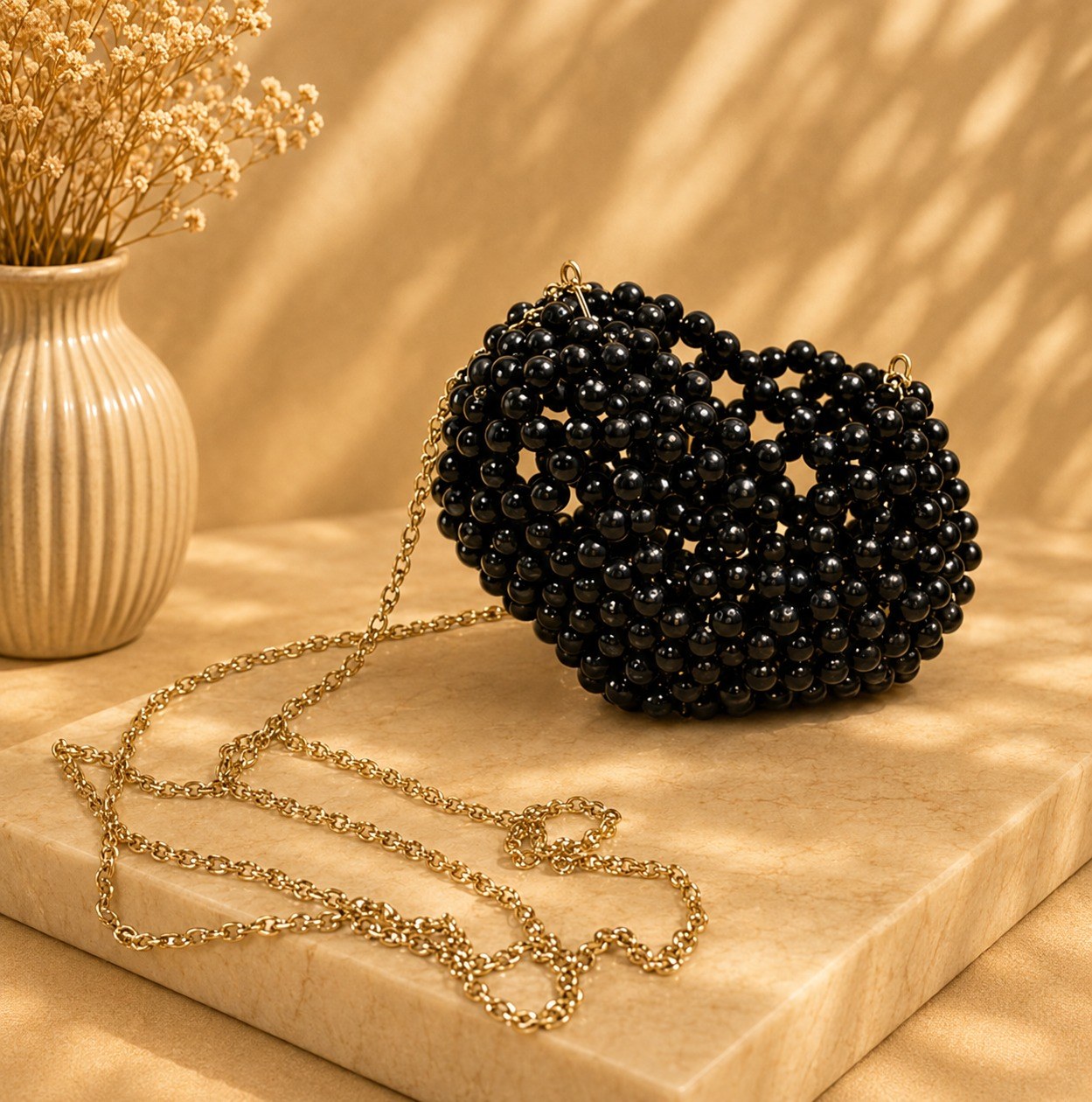 Pearl Barrel Bag — Black by LUSHÉ