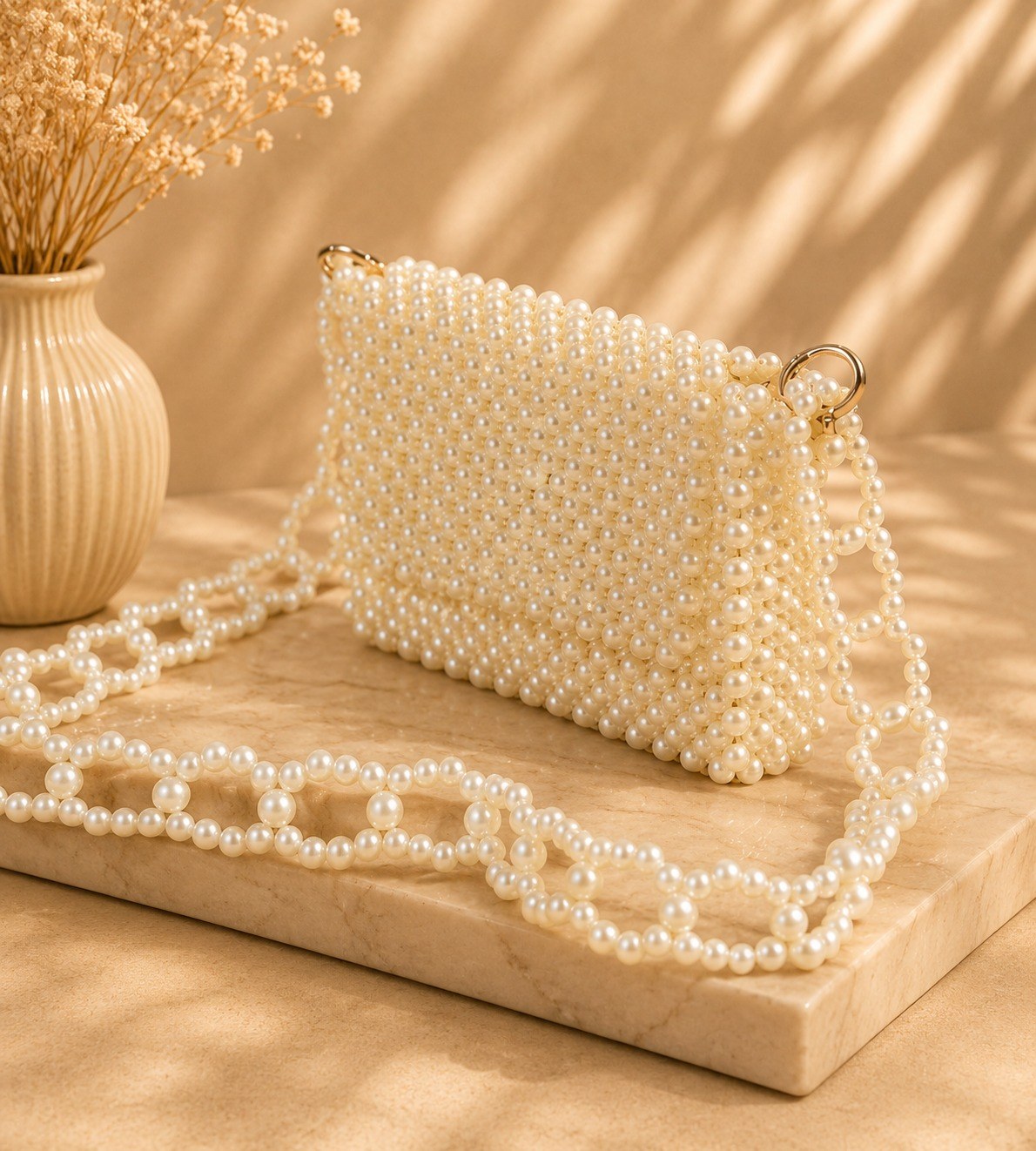 Pearl Clutch — Ivory by LUSHÉ