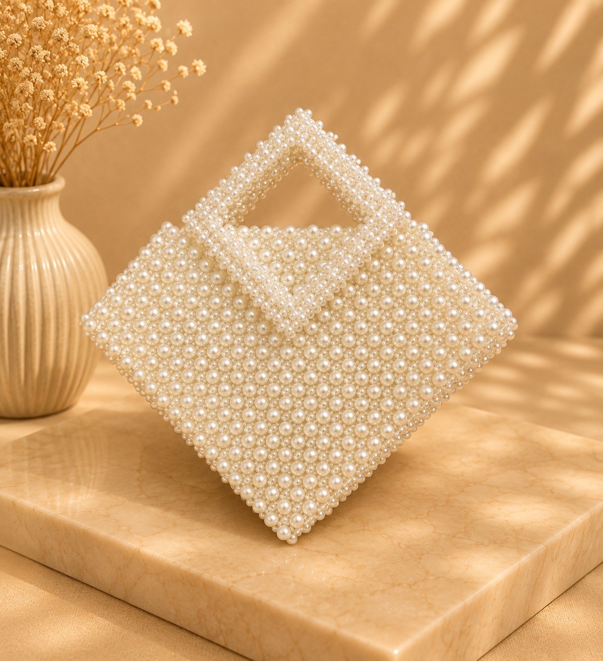 Pearl Diamond Bag — Ivory by LUSHÉ