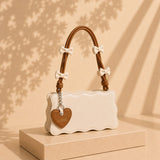 Sweetheart Wave Bag — Ivory & Tan